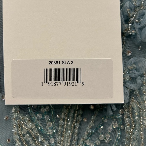 Mac Duggal 20361 NWT Elegant Blue Evening Gown *Sample Dress - Picture 4 of 4